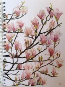 anteckningsbok "magnolia"